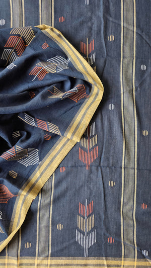'TILOTTAMA' Handwoven Jamdani Cotton Saree