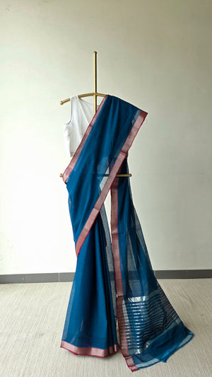 'NILANJANA' Handwoven Mangalagiri Cotton Saree