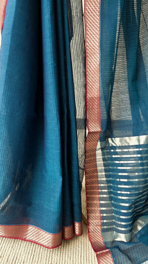 'NILANJANA' Handwoven Mangalagiri Cotton Saree