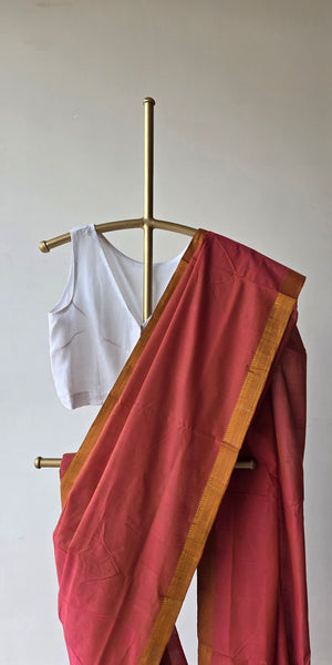 'AGNISIKHA' Handwoven Mangalagiri Cotton Saree