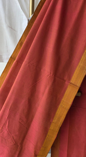 'AGNISIKHA' Handwoven Mangalagiri Cotton Saree