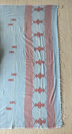 'BANDHAN: Blue' Handwoven Bengal Jamdani Saree
