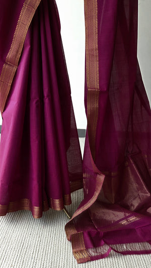 'SAMRAGNI' Handwoven Mangalagiri Cotton Saree