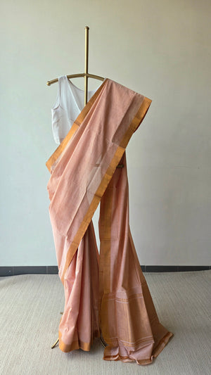 'HEMAMALINI' Handwoven Mangalagiri Cotton Saree
