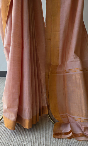 'HEMAMALINI' Handwoven Mangalagiri Cotton Saree