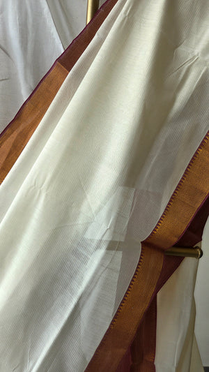 'VASUNDHARA' Handwoven Mangalagiri Cotton Saree