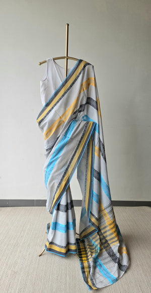 'MEGHDOOT' Handwoven Cotton Dhonekhali Saree