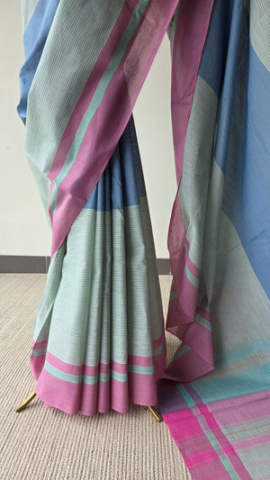 'SWAPNA' Handwoven Cotton Dhonekhali Saree