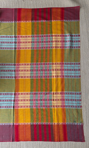 'KANAN' Handwoven Cotton Dhonekhali Saree