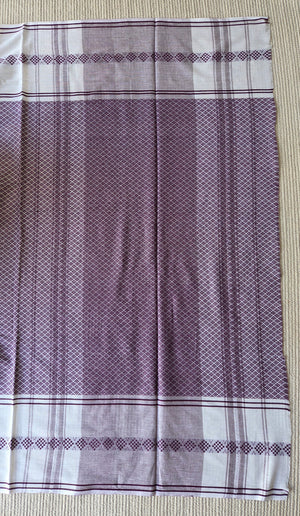'ALPONA' Handwoven Cotton Dhonekhali Saree