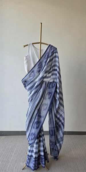 'NILOY' Handwoven Cotton Dhonekhali Saree
