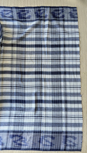 'NILOY' Handwoven Cotton Dhonekhali Saree