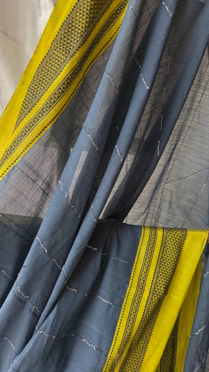 'RACHENAHALLI' Handwoven Ilkal Cotton Saree