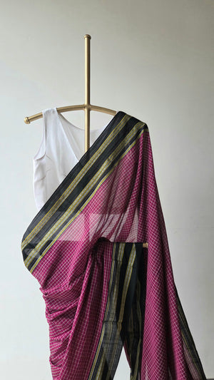 'PUTTENAHALLI' Handwoven Ilkal Cotton Saree