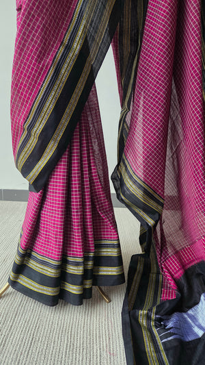 'PUTTENAHALLI' Handwoven Ilkal Cotton Saree