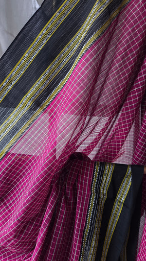 'PUTTENAHALLI' Handwoven Ilkal Cotton Saree