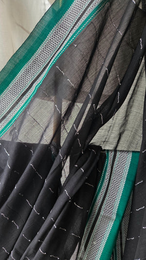 'ALLALASANDRA' Handwoven Ilkal Cotton Saree