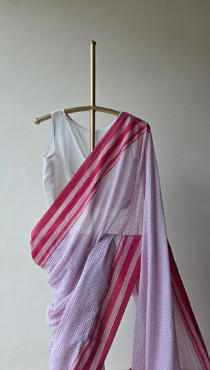'NAGAVARA' Handwoven Ilkal Silk Pallu Saree