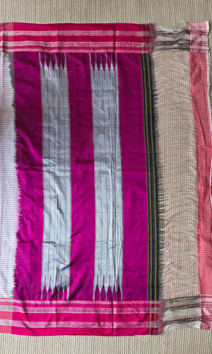 'NAGAVARA' Handwoven Ilkal Silk Pallu Saree