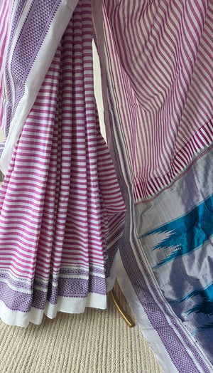 'YEDIYUR' Handwoven Ilkal Silk Pallu Saree