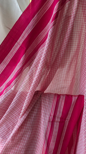 'KAIKONDRAHALLI' Handwoven Ilkal Cotton Saree