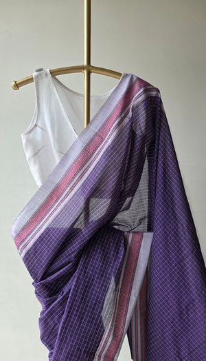 'BEGUR' Handwoven Ilkal Silk Pallu Saree