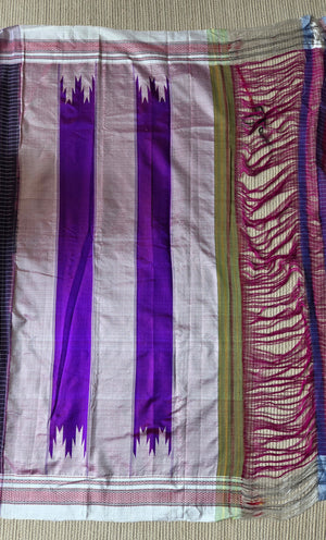 'BEGUR' Handwoven Ilkal Silk Pallu Saree