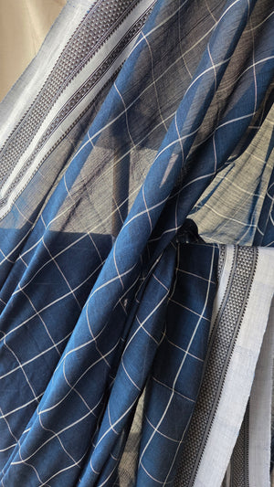 'KENGERI' Handwoven Ilkal  Cotton Saree