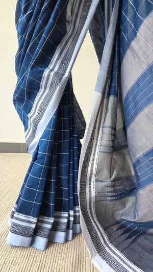 'KENGERI' Handwoven Ilkal  Cotton Saree