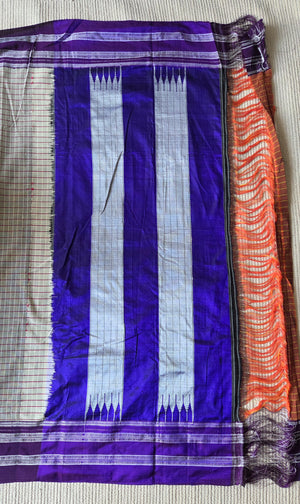 'HARLUR' Handwoven Ilkal Silk Pallu Saree