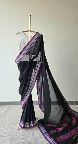 'DORAISANIPALYA' Handwoven Ilkal  Cotton Saree
