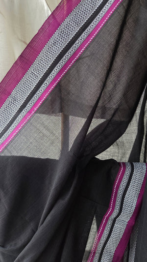 'DORAISANIPALYA' Handwoven Ilkal  Cotton Saree