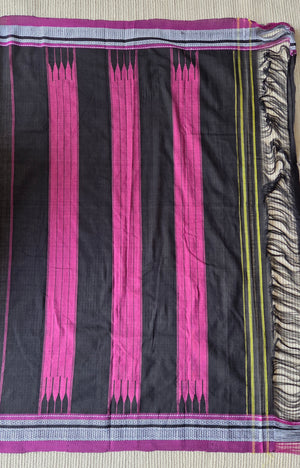 'DORAISANIPALYA' Handwoven Ilkal  Cotton Saree