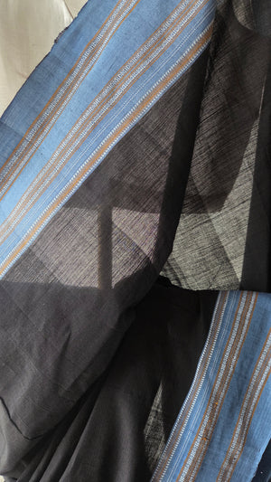 'KOWDENAHALLI' Handwoven Ilkal  Cotton Saree