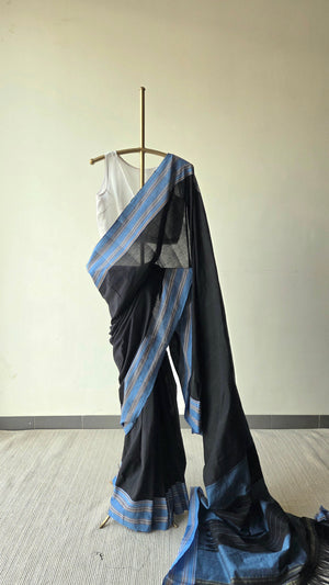 'KOWDENAHALLI' Handwoven Ilkal  Cotton Saree