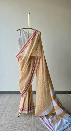 'CHANDIKA' Handwoven Ilkal  Cotton Saree