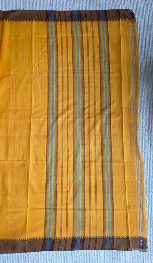 'HARD STOP' Handwoven South Cotton Saree