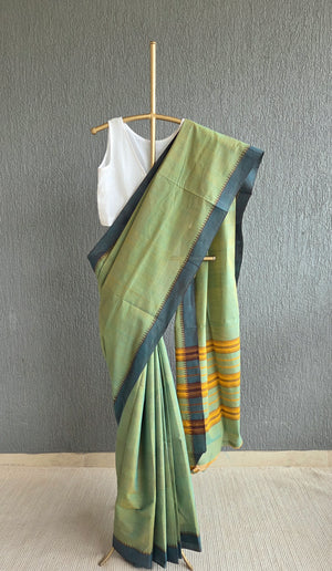 'LET'S ALIGN' Handwoven South Cotton Saree