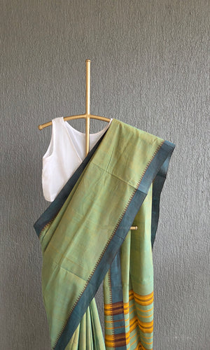 'LET'S ALIGN' Handwoven South Cotton Saree