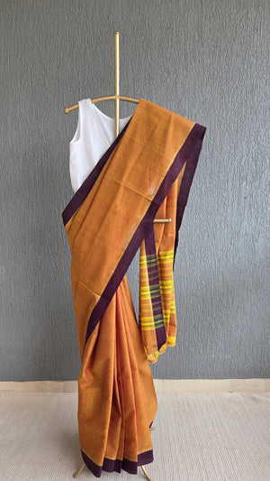 'CLOSE THE LOOP' Handwoven South Cotton Saree