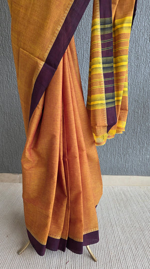 'CLOSE THE LOOP' Handwoven South Cotton Saree