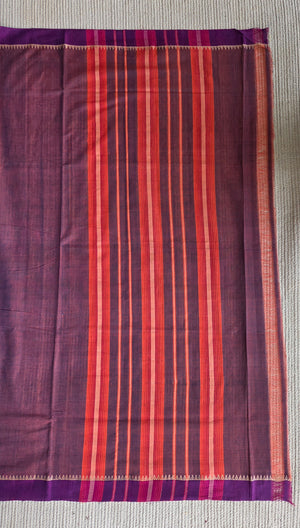 'COFFEE BREAK' Handwoven South Cotton Saree