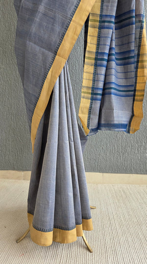 'PITCH DECK' Handwoven South Cotton Saree
