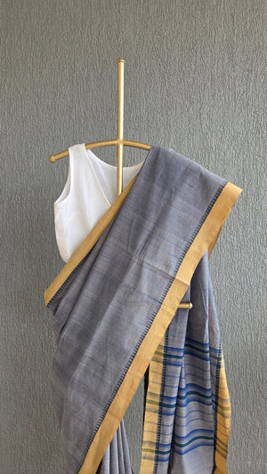 'PITCH DECK' Handwoven South Cotton Saree