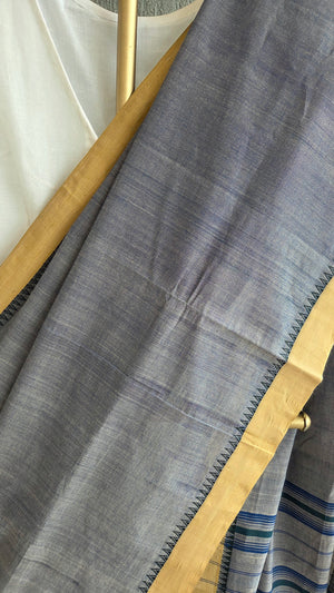 'PITCH DECK' Handwoven South Cotton Saree