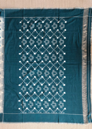 'MATRIX' Handwoven Pochampally Ikat Cotton Saree