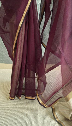 'REWA' Handwoven Silk-Cotton Maheshwari Saree