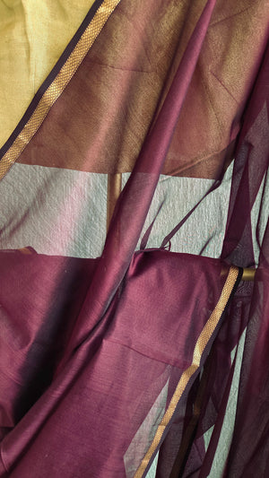 'REWA' Handwoven Silk-Cotton Maheshwari Saree