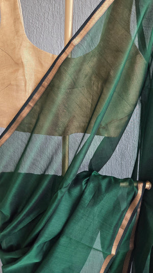'PRANADA' Handwoven Silk-Cotton Maheshwari Saree