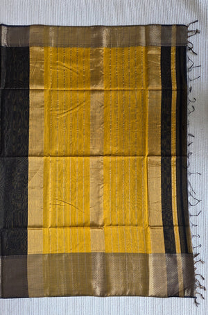 'GHAT' Handwoven Silk-Cotton Maheshwari Saree